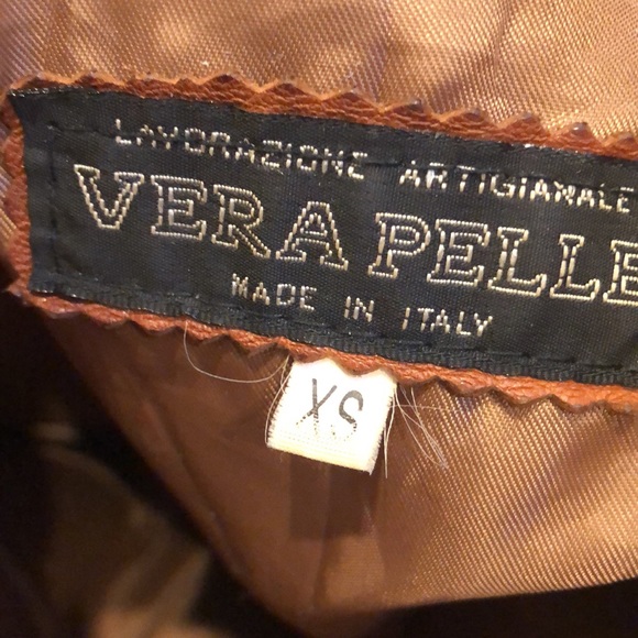 RARE VINTAGE 70s ITALIAN LEATHER MOTO JACKET - Picture 5 of 7